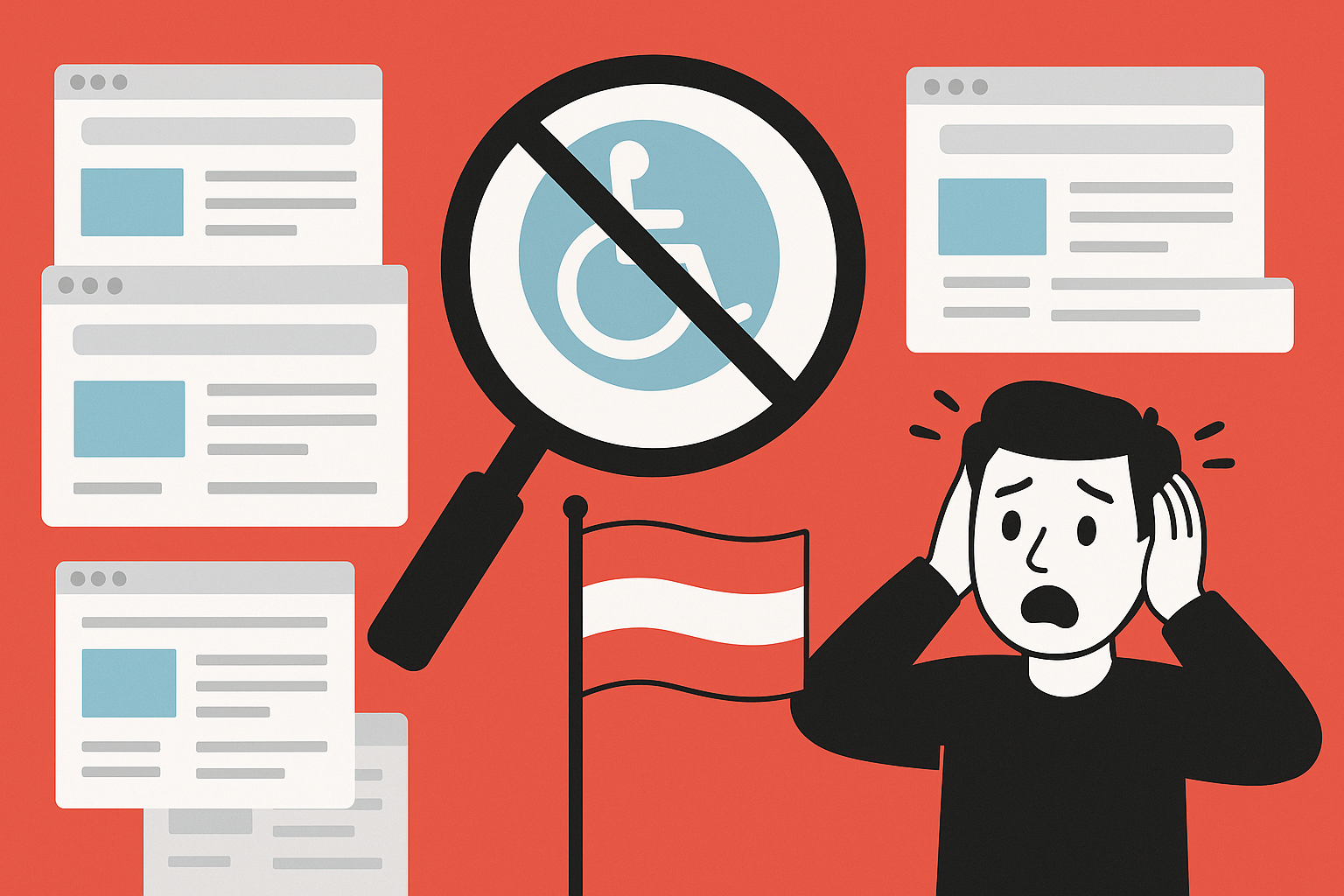 Titelbild zu „Schockstudie enthüllt: Nur 2% der österreichischen Websites barrierefrei!“