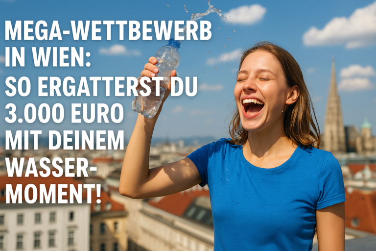 Titelbild zu „Mega-Wettbewerb in Wien: So ergatterst du 3.000 Euro mit deinem Wasser-Moment!“
